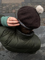 Deima's check beret - knitting pattern (dansk)