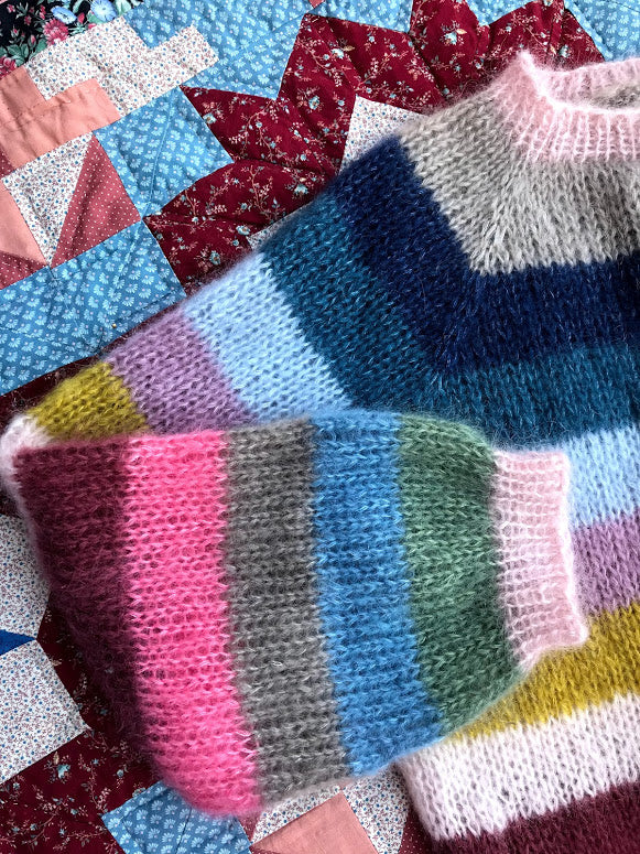 Striped Mohair Cardi
