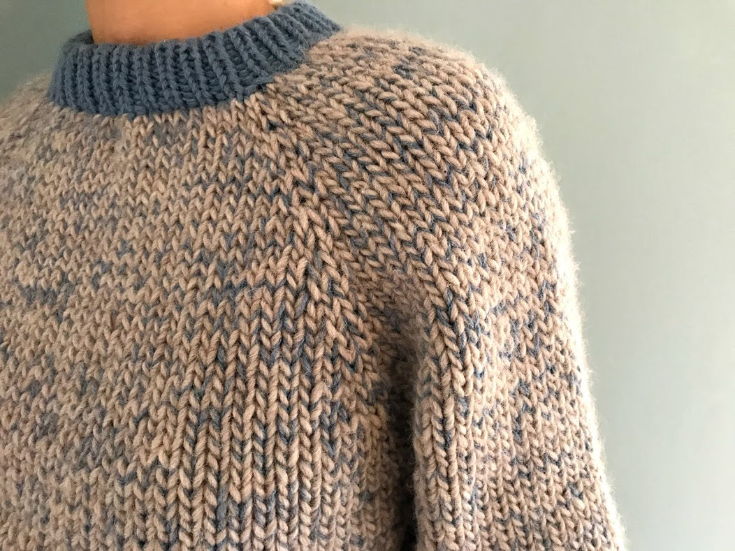 Deima's melange sweater - knitting pattern (danish) – Deima Knitwear