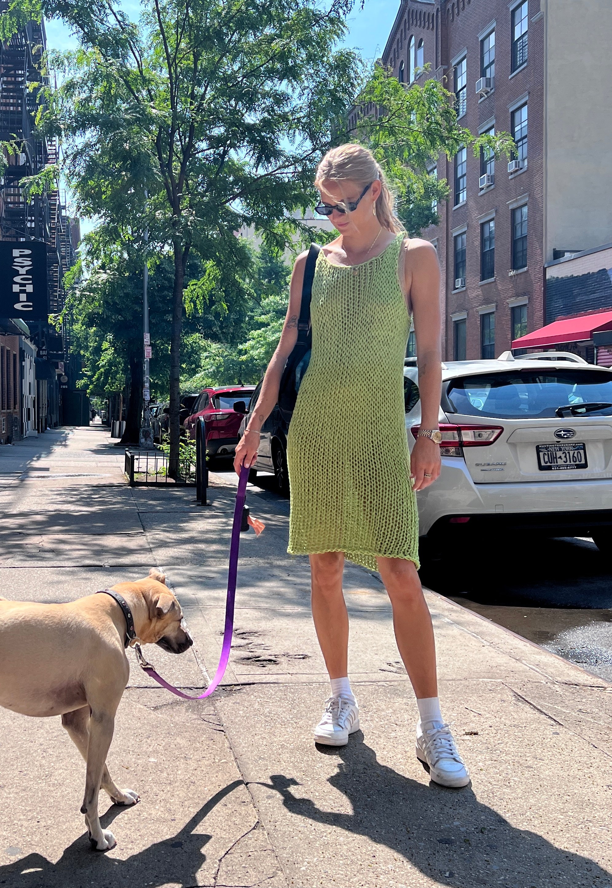 Deima's mesh dress - knitting pattern (dansk)