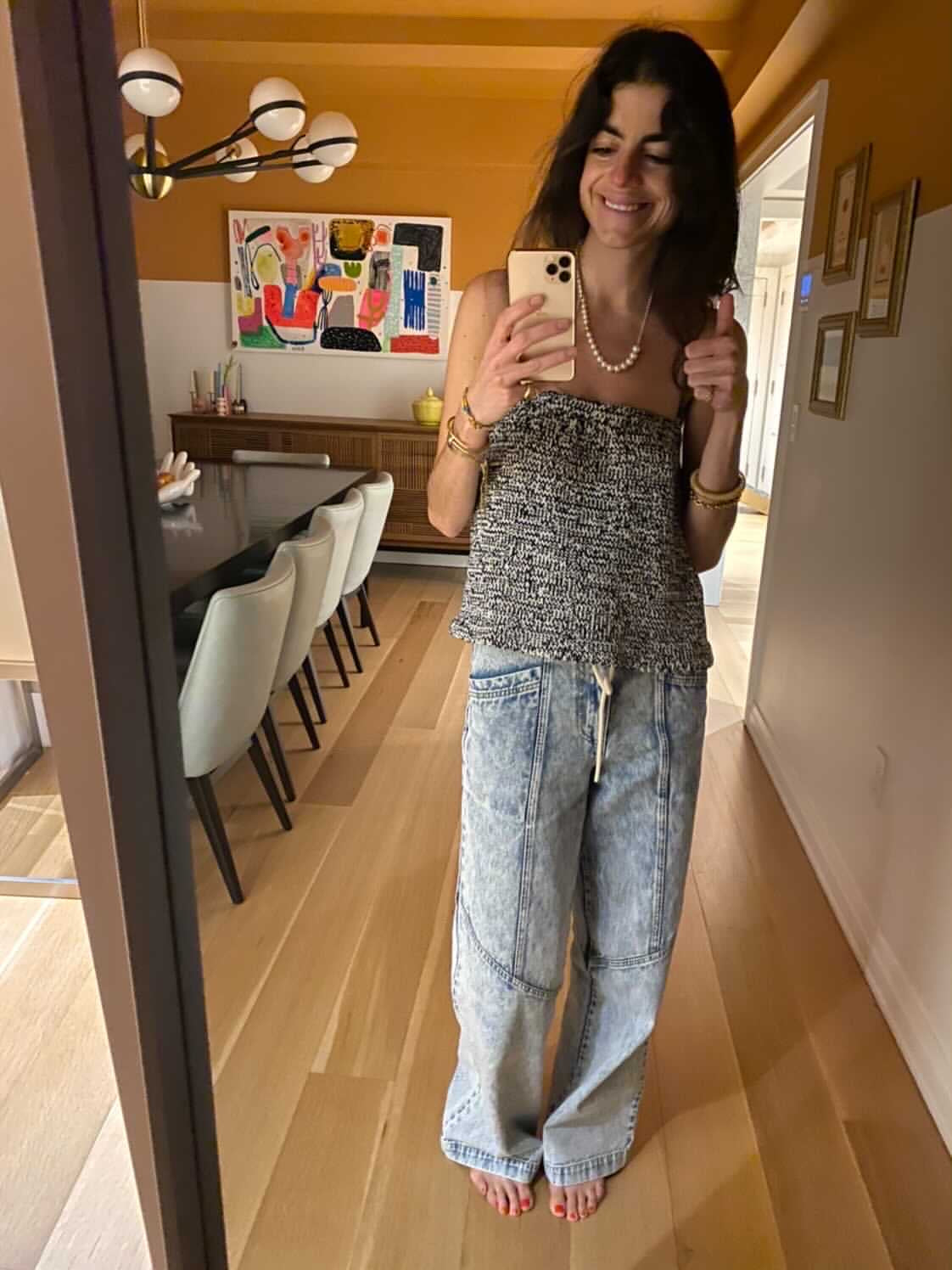Spaghetti Knit Top